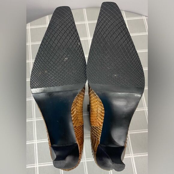 J Renee Womens Size 7.5 Lioness Boots Shoes Snakeskin Fur Giraffe Print Pattern - Picture 12 of 15